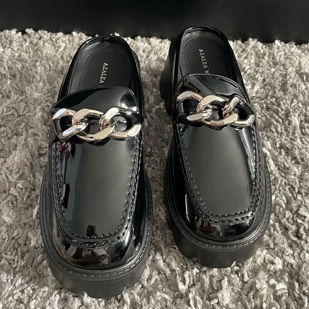 NIB Azalea Wang Platform Oxford Mules NWT - image 1